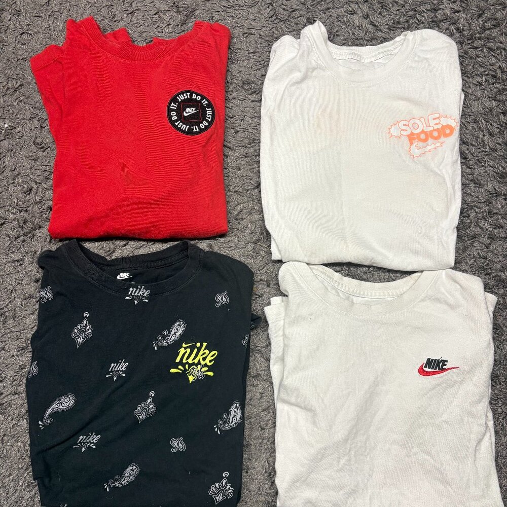 Nike Men's T-Shirt Bundle Athletic Logo Swoosh Active Short Sleeve Tee Small/M